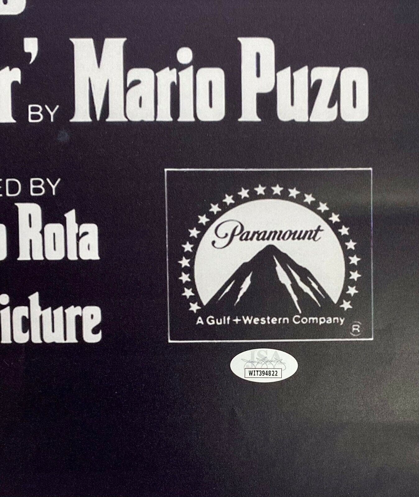 Al Pacino Michael Corleone Signed Autographed Godfather 2 Movie Poster 27×40 JSA Al Pacino Other 27x40-al-pacino-michael-corleone-godfather-2, view 3, supplier stock photo