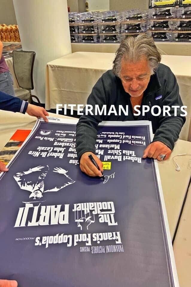 Al Pacino Michael Corleone Signed Autographed Godfather 2 Movie Poster 27×40 JSA Al Pacino Other 27x40-al-pacino-michael-corleone-godfather-2, view 4, supplier stock photo