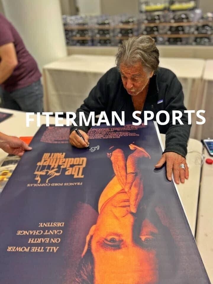 Al Pacino Michael Corleone Signed Autographed Godfather 3 Movie Poster 27×40 JSA Al Pacino Other 27x40-al-pacino-michael-corleone-godfather-3, view 4, supplier stock photo