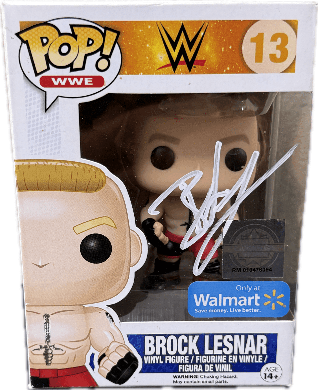 Brock Lesnar Signed Autographed Funko POP 13 JSA Authenticated White WA549408 Brock Lesnar Other wa549408, supplier stock photo