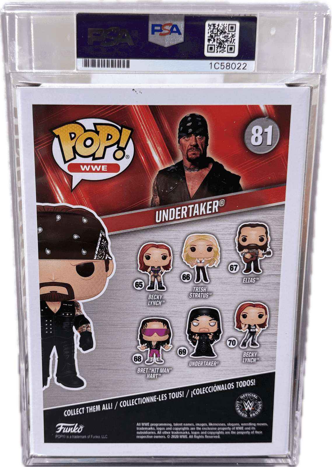 Undertaker Signed Autographed Funko 81 106 PSA Authentic & Encapsulated Undertaker Other undertaker-funko-81-106-encapsulated, view 4, supplier stock photo