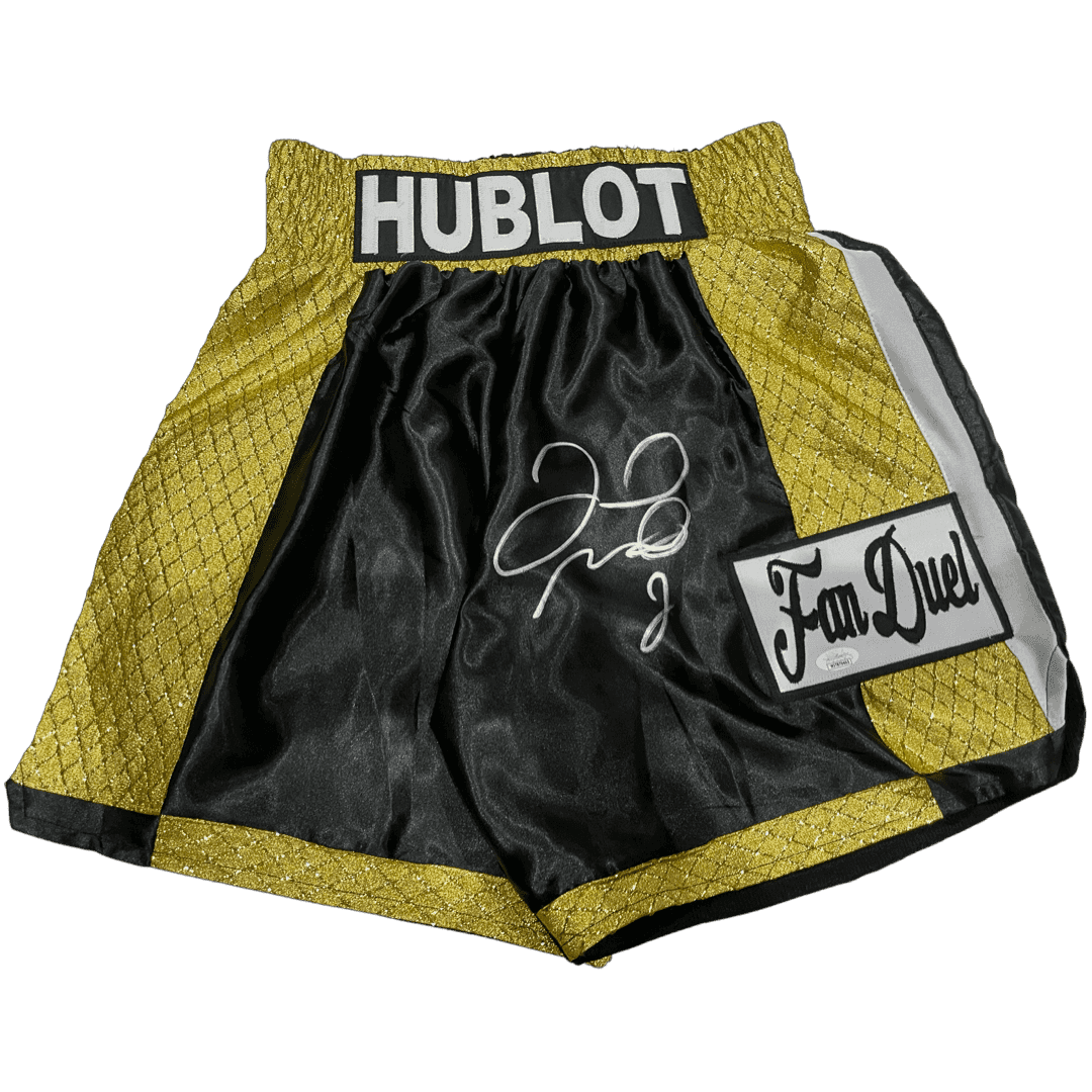 Floyd Mayweather Jr. Signed Autographed Boxing Trunks JSA Authenticated Floyd Mayweather Jr. Other floyd-mayweather-jr-boxing-trunks, supplier stock photo