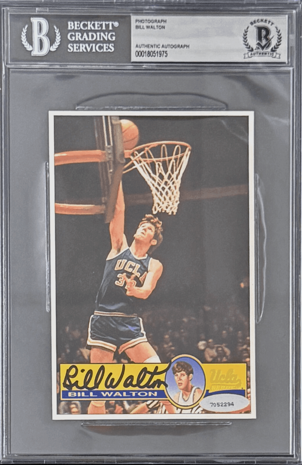 Bill Walton Signed Autographed 4×6 Photograph Beckett 18051975 UCLA Bill Walton Photo 4x6-18051975, supplier stock photo