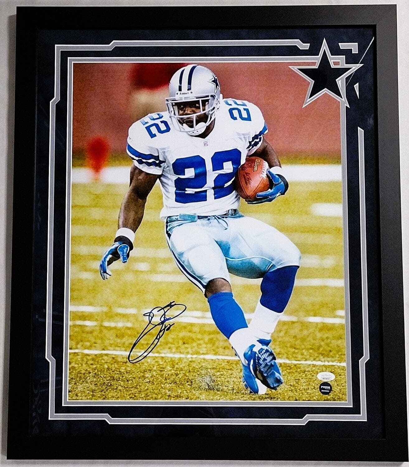 Emmitt Smith Signed Autographed Framed 16×20 JSA Authenticated Emmitt Smith Photo 16x20-emmitt-smith-framed-16-20, Dallas Cowboys, supplier stock photo
