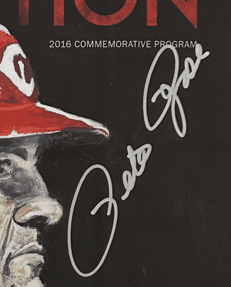 Pete Rose Signed 2016 Reds Hall of Fame Induction Program CGC 8.0 JSA Pete Rose Other pete-rose-2016-hall-fame-induction, Cincinnati Reds, view 2, supplier stock photo