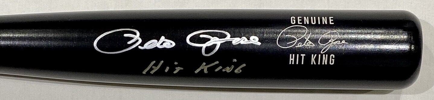 Pete Rose Signed Black Pete Rose Model Bat Pete Rose Exclusive Hologram Hit King Pete Rose Bat pete-rose-black-model-hologram-hit, Cincinnati Reds, view 2, supplier stock photo