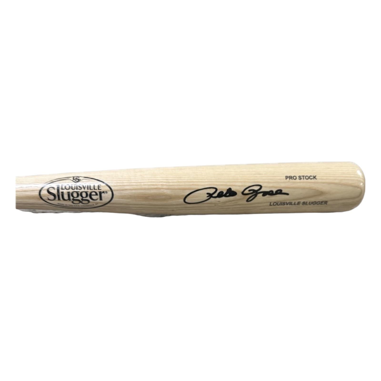 Pete Rose Signed Blonde Louisville Slugger Bat Beckett & Pete Rose Hologram Pete Rose Bat pete-rose-blonde-slugger-hologram, Louisville Bats, view 2, supplier stock photo