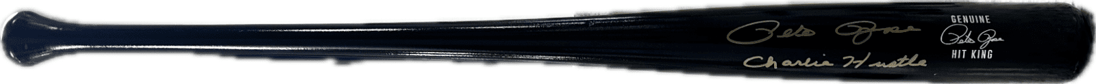Pete Rose Signed Black Pete Rose Model Bat JSA & Rose Exclusive Holo Gold CH Pete Rose Bat pete-rose-black-model-holo-gold, Cincinnati Reds, supplier stock photo