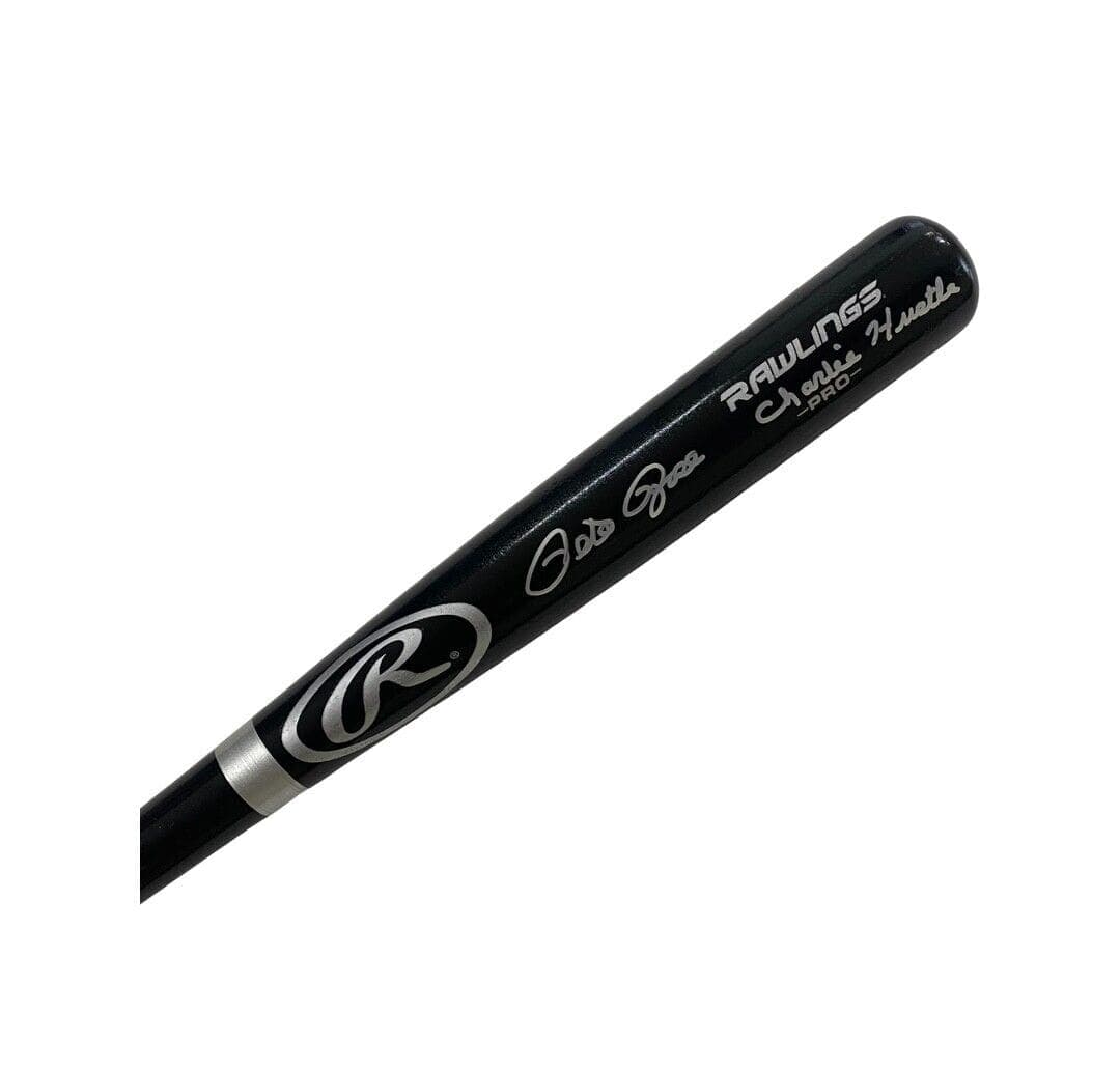 Pete Rose Signed Black Rawlings Bat JSA & Pete Rose Hologram Charlie Hustle Pete Rose Bat pete-rose-black-rawlings-hologram-charlie, Cincinnati Reds, view 2, supplier stock photo