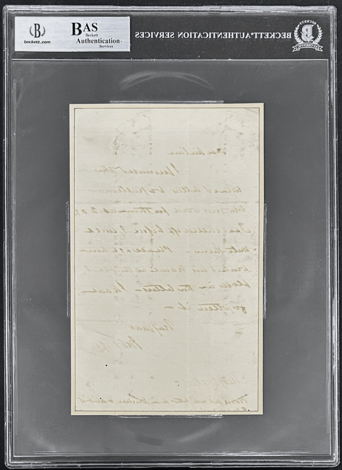 US General John Pope Signed Autographed Letter Beckett 14083406 Other 14083406, view 2, supplier stock photo