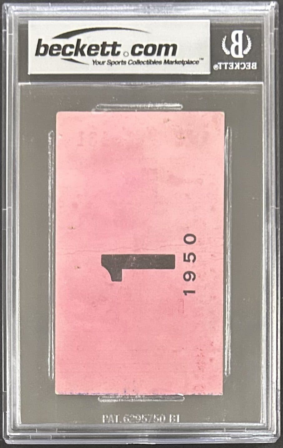 23rd Annual Golden Gloves Tournament of Champs 4/1/1950 Ticket Stub Beckett Auth Ticket Stub 23rd-annual-golden-tournament-champs-4, view 2, supplier stock photo