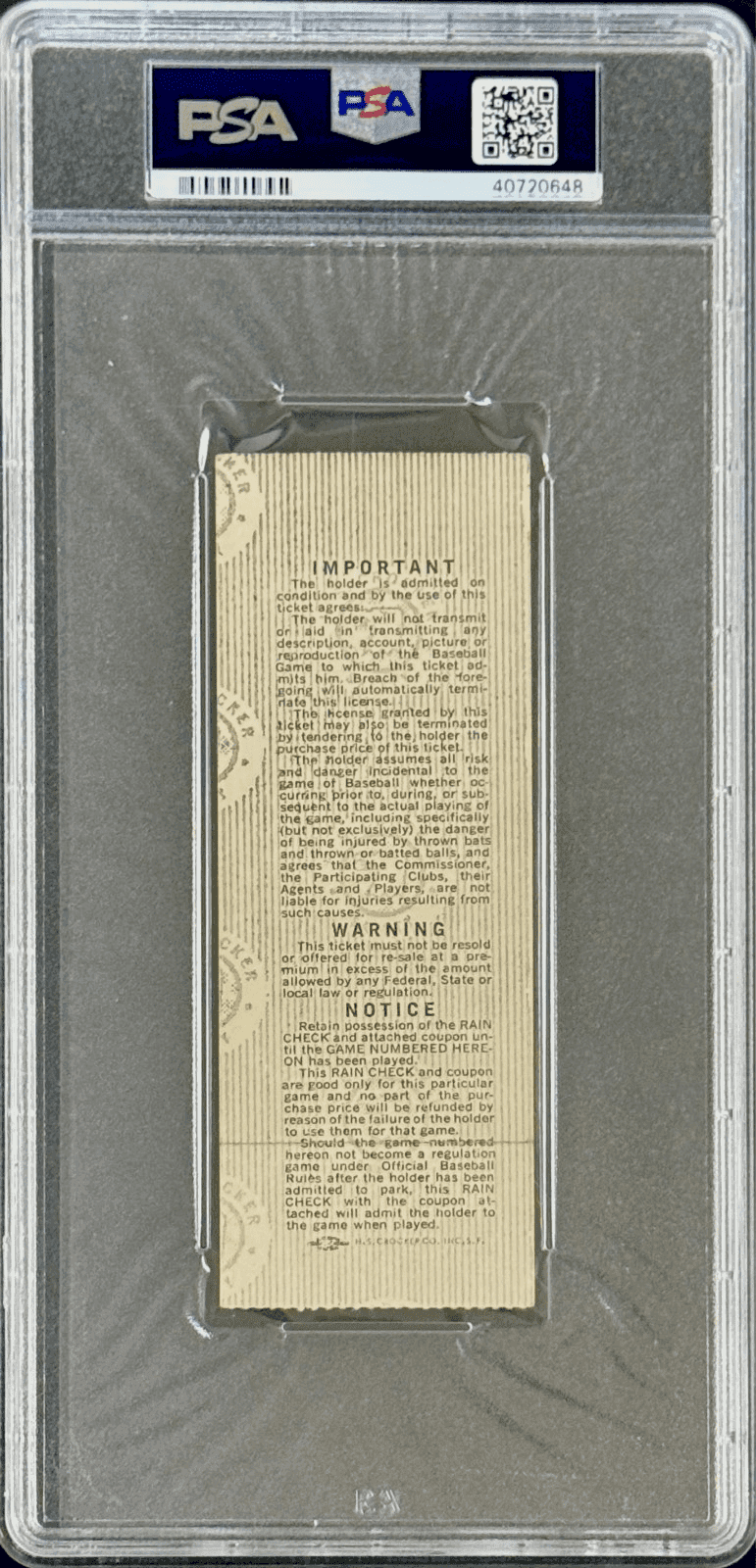 Pete Rose Signed 1975 Word Series Game 7 Ticket Stub PSA Authentic Rose WS MVP Pete Rose Ticket Stub pete-rose-1975-word-series-game, Cincinnati Reds, view 2, supplier stock photo