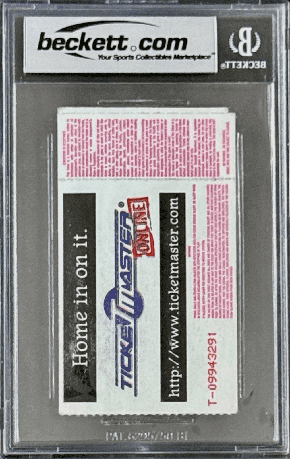 Undertaker Signed WWF November 14, 1997 Ticket Stub Beckett 6 Ex-MT 17019778 Undertaker Ticket Stub 17019778, view 3, supplier stock photo