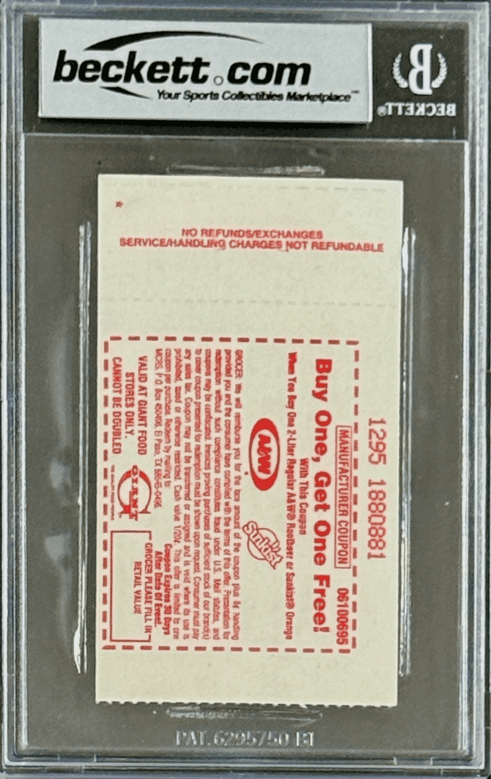 Ric Flair Signed WCW Feb. 17, 1996 Ticket Stub Beckett 6 Ex-Mt Auto 10 17549378 Ric Flair Ticket Stub 17549378, view 3, supplier stock photo