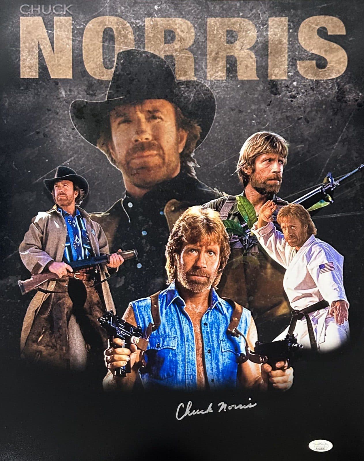 Chuck Norris Signed Autographed 16×20 Photo JSA Authentication #11 SILVER Chuck Norris Photo 16x20-chuck-norris-16-20-11-silver, supplier stock photo