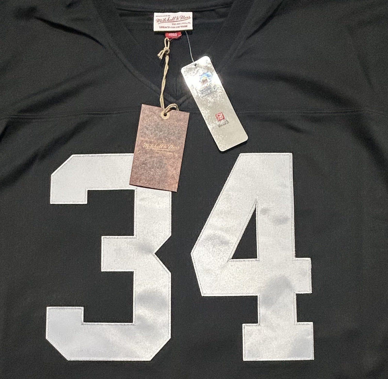 Bo Jackson Signed Mitchell & Ness Raiders Black Jersey JSA Authenticated Bo Jackson Jersey bo-jackson-mitchell-ness-black, Oakland Raiders, view 4, supplier stock photo