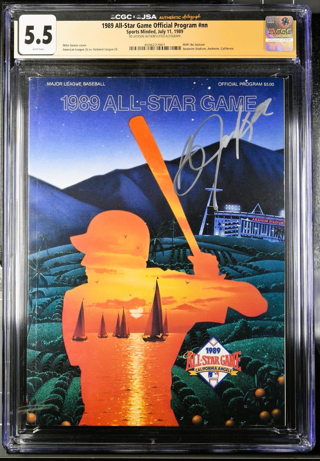 Bo Jackson Signed 1989 MLB All-Star Game Program CGC 5.5 JSA All-Star Game MVP Bo Jackson Other bo-jackson-1989-mlb-all-star, Kansas City Royals, supplier stock photo