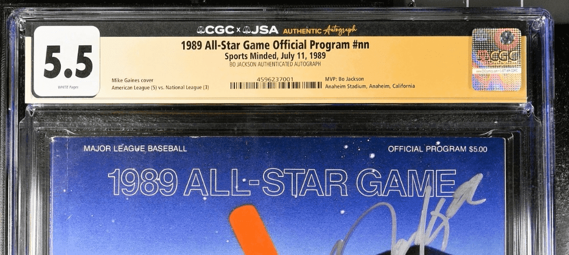Bo Jackson Signed 1989 MLB All-Star Game Program CGC 5.5 JSA All-Star Game MVP Bo Jackson Other bo-jackson-1989-mlb-all-star, Kansas City Royals, view 3, supplier stock photo