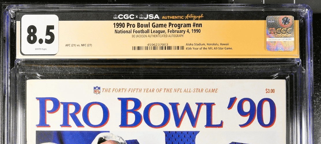 Bo Jackson Signed 1990 NFL Pro Bowl Game Program CGC 8.5 JSA Bo Jackson Other bo-jackson-1990-nfl-pro-bowl, Oakland Raiders, view 3, supplier stock photo