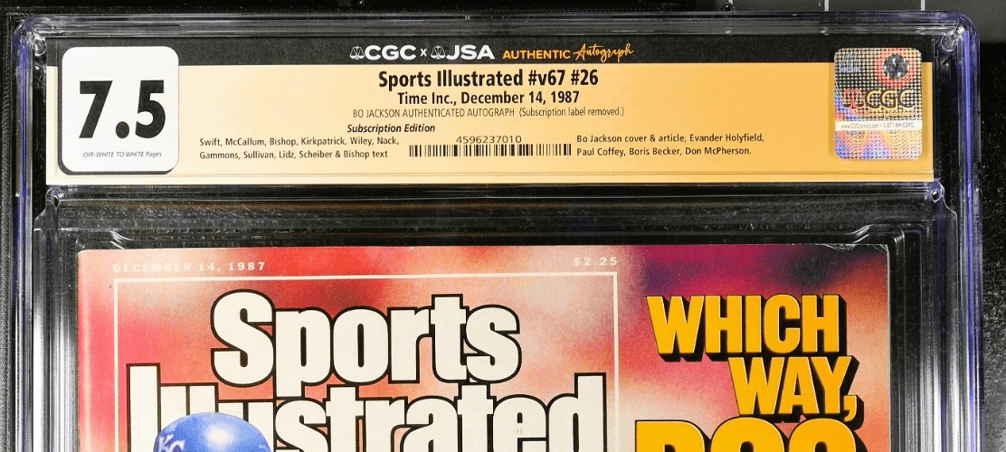 Bo Jackson Signed Sports Illustrated Magazine 12/14/1987 CGC 9.0 JSA Bo Jackson Other bo-jackson-illustrated-magazine-12-14, Kansas City Royals, view 3, supplier stock photo