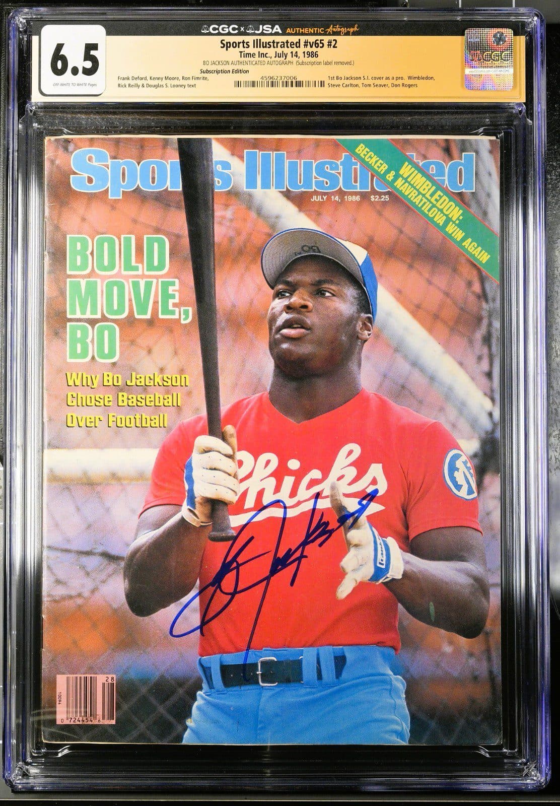 Bo Jackson Signed Sports Illustrated Magazine 7/14/1986 CGC 6.5 JSA 1st Cover Bo Jackson Other bo-jackson-illustrated-magazine-7-14, Kansas City Royals, supplier stock photo