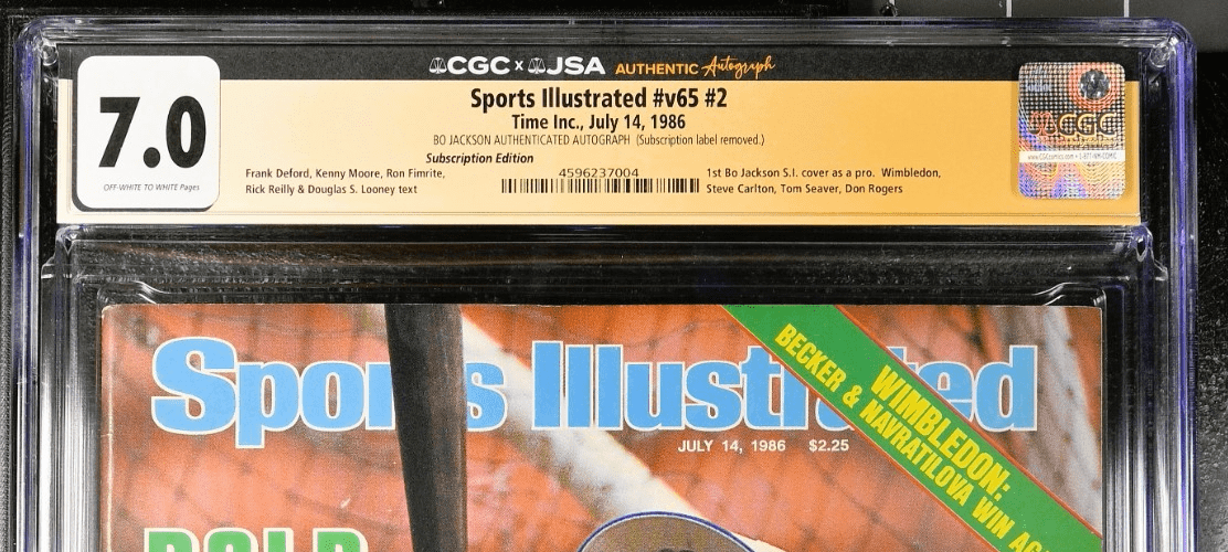 Bo Jackson Signed Sports Illustrated Magazine 7/14/1986 CGC 7.0 JSA 1st Cover Bo Jackson Other bo-jackson-illustrated-magazine-7-14, Kansas City Royals, view 3, supplier stock photo