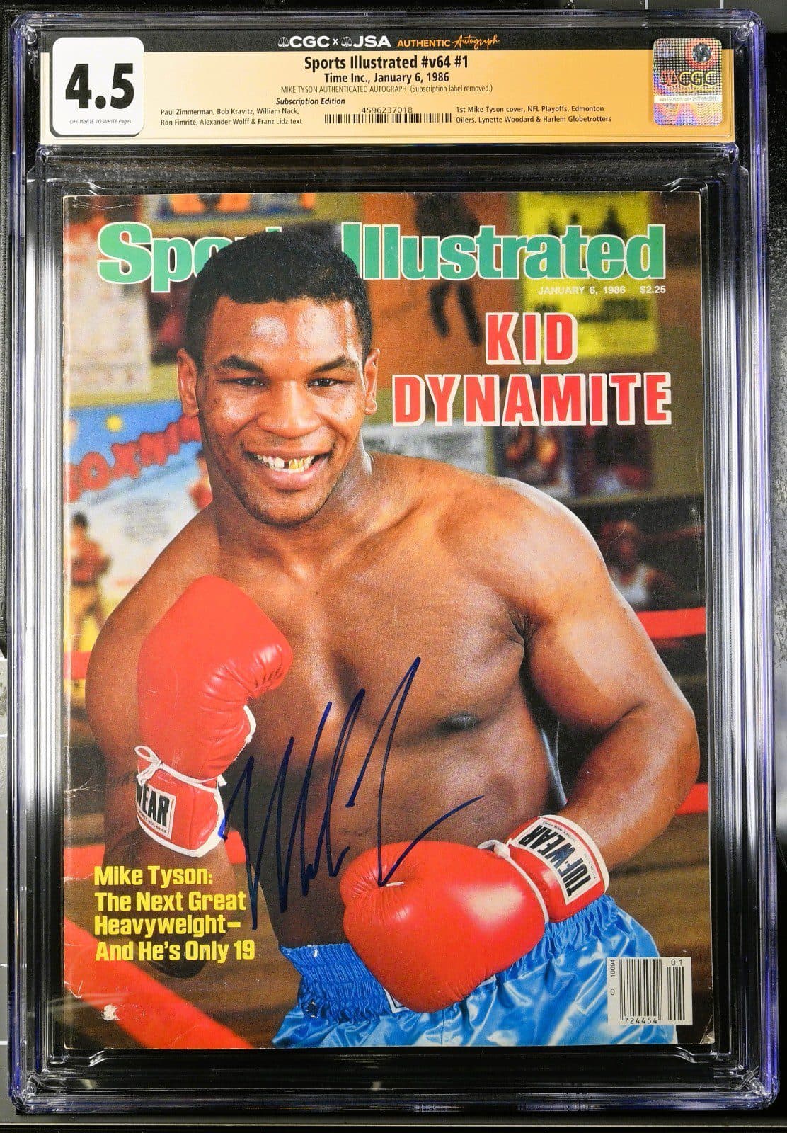 Mike Tyson Signed 1st Cover Sports Illustrated Magazine 1/6/1986 CGC 4.5 JSA Mike Tyson Other mike-tyson-1st-cover-illustrated-magazine, supplier stock photo