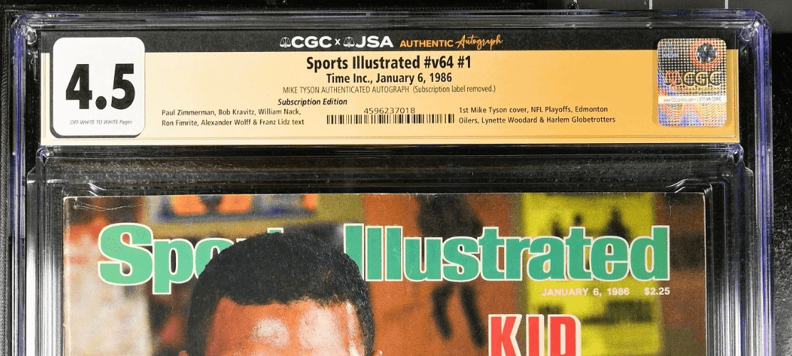 Mike Tyson Signed 1st Cover Sports Illustrated Magazine 1/6/1986 CGC 4.5 JSA Mike Tyson Other mike-tyson-1st-cover-illustrated-magazine, view 3, supplier stock photo