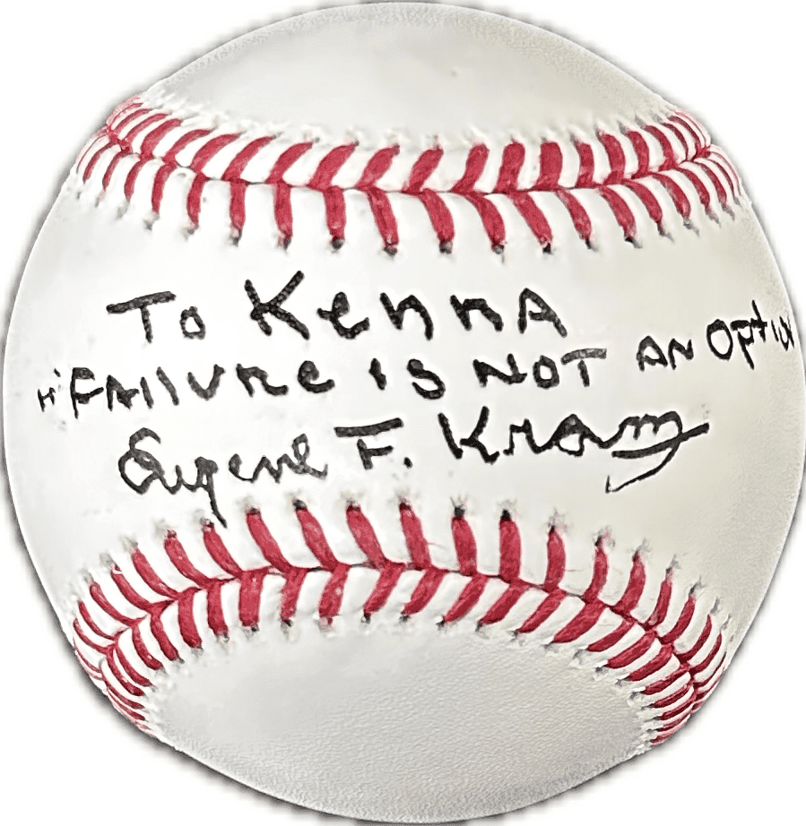 Eugene Gene Kranz Signed Autographed OMLB Baseball JSA Authenticated Apollo 11 Eugene Gene Kranz Ball eugene-gene-kranz-omlb-baseball-apollo, supplier stock photo