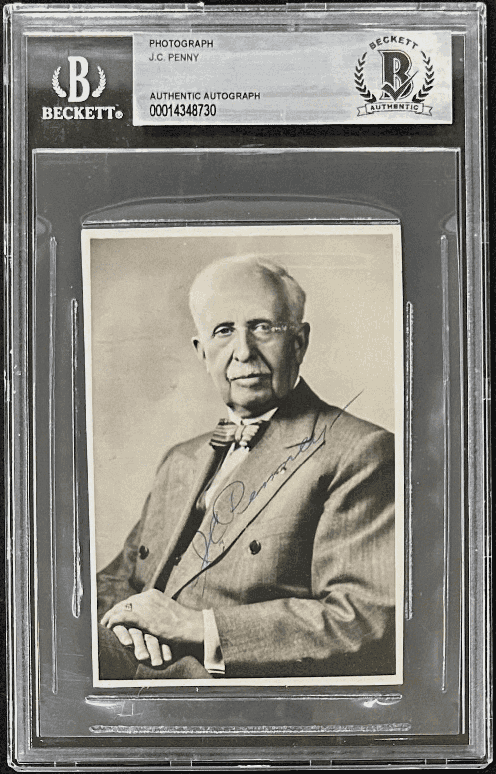 JC Penny James Cash Penny Signed Autographed Photograph Beckett 14348730 Photo 14348730, supplier stock photo