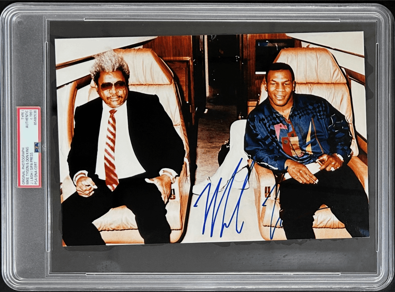 Mike Tyson Signed Original 1991 Type 1 Photograph PSA/DNA w/ Don King Sipa Press Mike Tyson Photo mike-tyson-original-1991-type-1, supplier stock photo