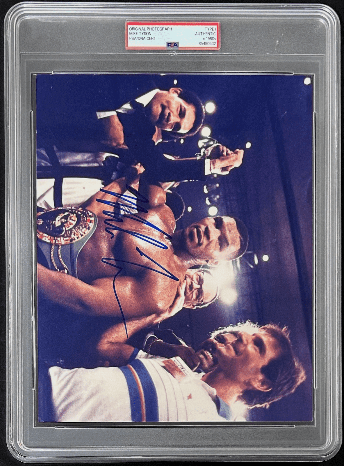 Mike Tyson Signed Original 1980 Type 1 Photograph PSA/DNA Tyson WBC Champion Mike Tyson Photo mike-tyson-original-1980-type-1, view 2, supplier stock photo