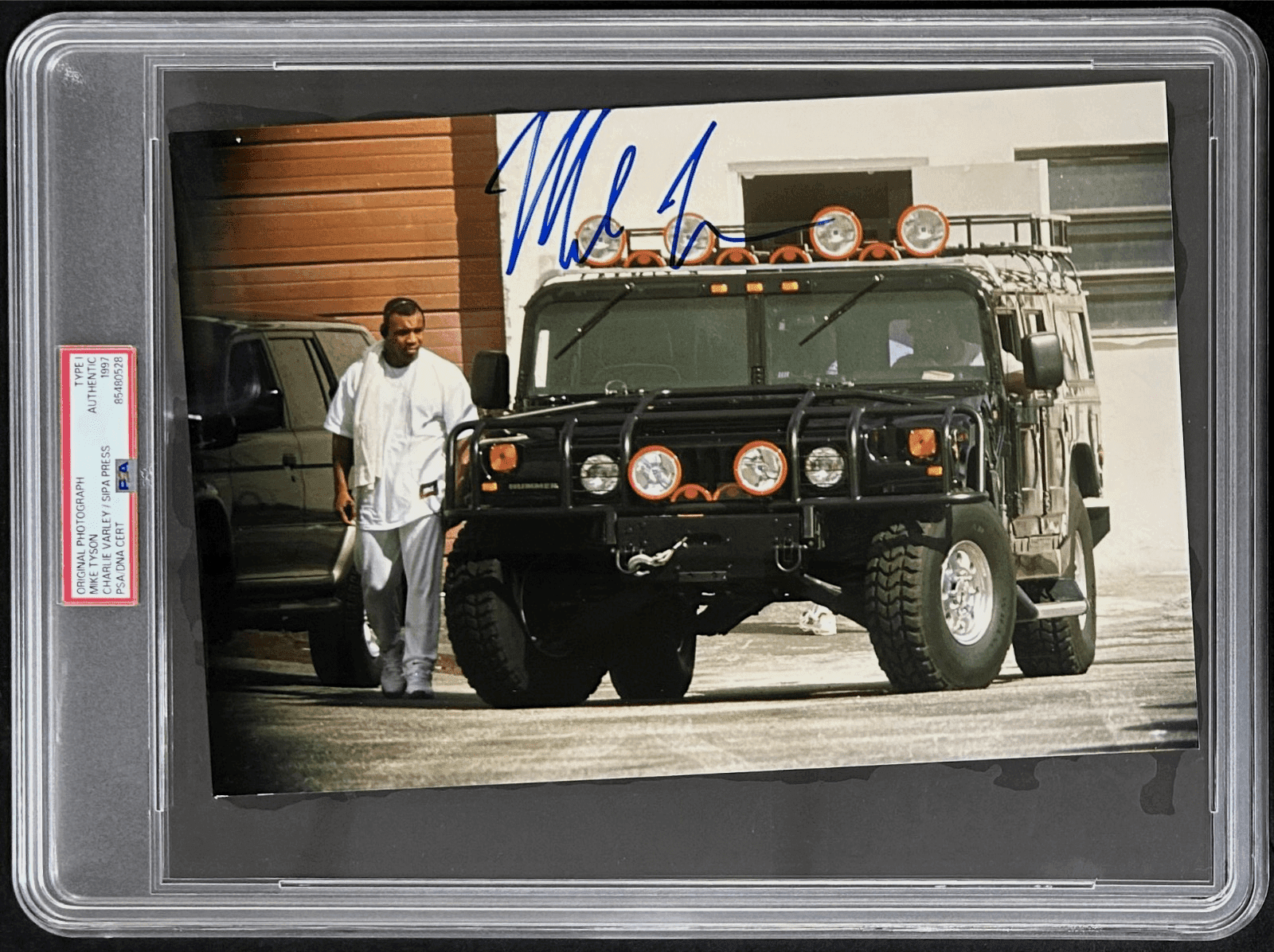 Mike Tyson Signed Original 1997 Type 1 Photograph PSA/DNA Hummer Mike Tyson Photo mike-tyson-original-1997-type-1, supplier stock photo