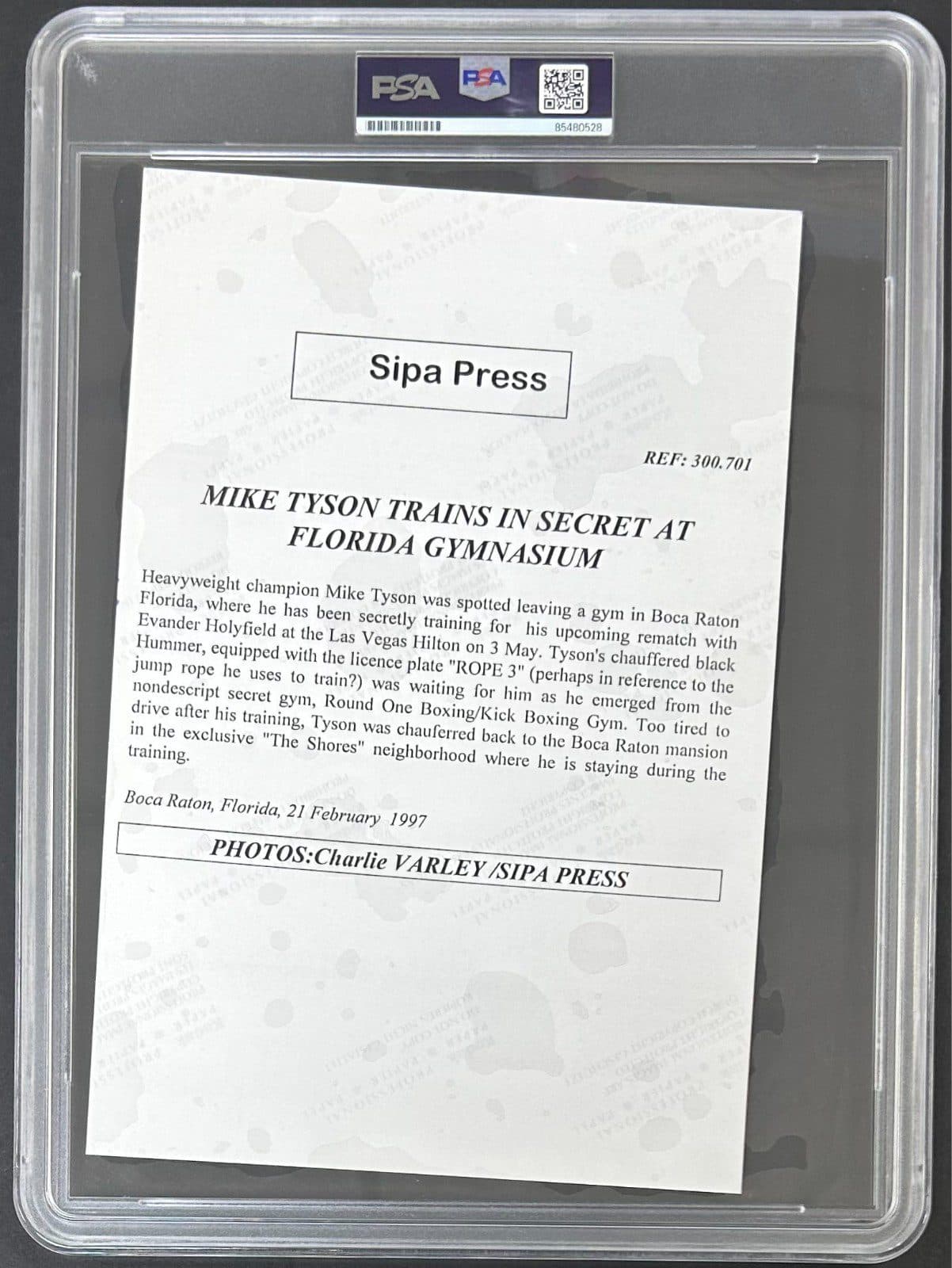 Mike Tyson Signed Original 1997 Type 1 Photograph PSA/DNA Hummer Mike Tyson Photo mike-tyson-original-1997-type-1, view 4, supplier stock photo