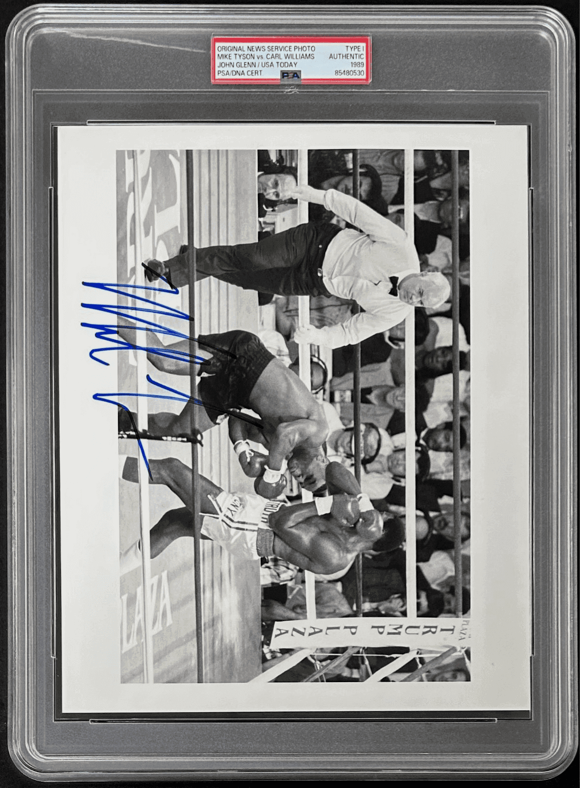 Mike Tyson Signed Original 1989 Type 1 Photograph PSA/DNA Tyson vs Williams 2 Mike Tyson Photo mike-tyson-original-1989-type-1, view 2, supplier stock photo
