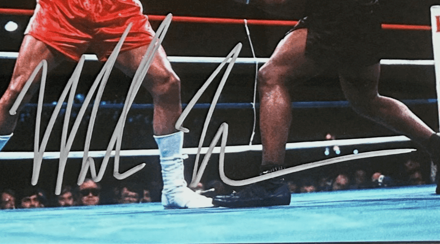 Mike Tyson Signed Original 1987 Type 1 Photograph PSA/DNA Tyson vs James Smith Mike Tyson Photo mike-tyson-original-1987-type-1, view 3, supplier stock photo