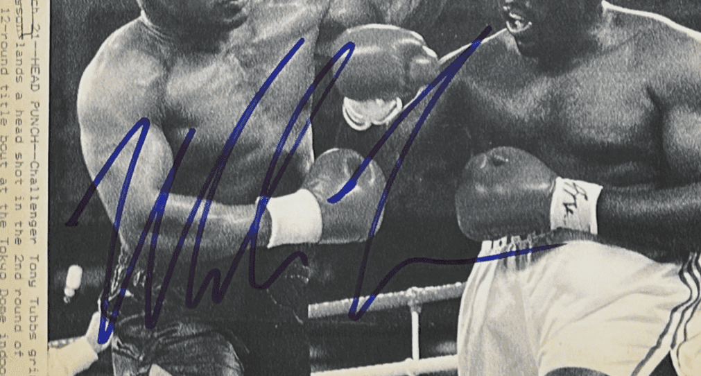 Mike Tyson Signed 1988 Type 3 Photograph PSA/DNA Tyson vs Tony Tubbs Mike Tyson Photo mike-tyson-1988-type-3-photograph, view 3, supplier stock photo