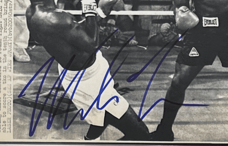 Mike Tyson Signed 1988 Type 3 Photograph PSA/DNA Tyson vs Jose Ribalta Mike Tyson Photo mike-tyson-1988-type-3-photograph, view 3, supplier stock photo