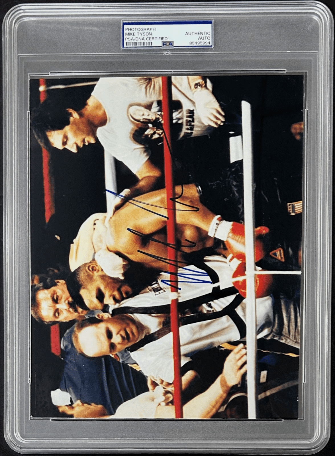 Mike Tyson Signed Type 1 Photograph PSA/DNA Tyson vs Tony Tucker Kevin Rooney Mike Tyson Photo mike-tyson-type-1-photograph-vs, view 2, supplier stock photo