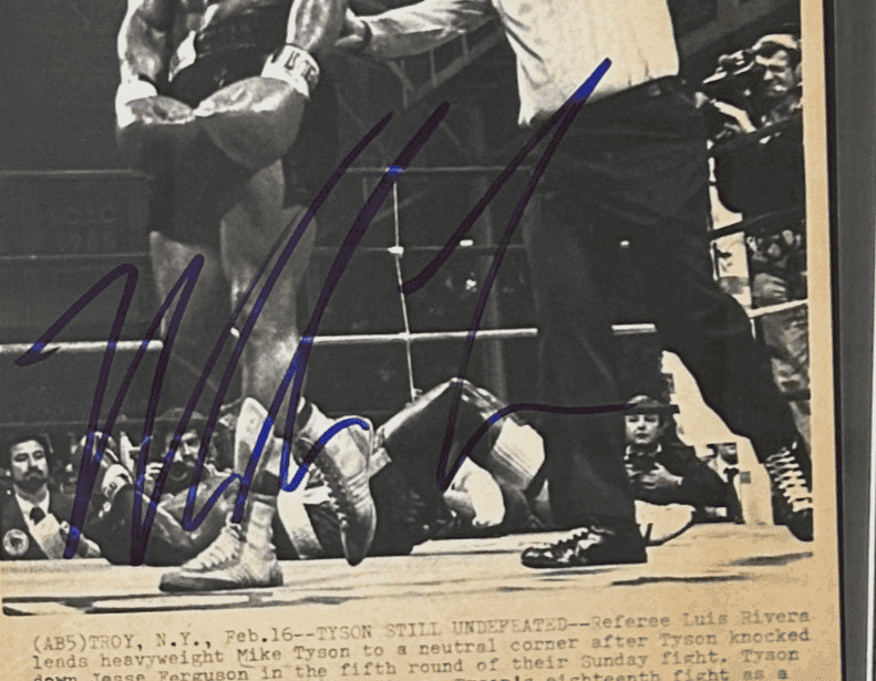 Mike Tyson Signed 1986 Type 3 Photograph PSA/DNA After Jesse Ferguson TKO Mike Tyson Photo mike-tyson-1986-type-3-photograph, view 2, supplier stock photo