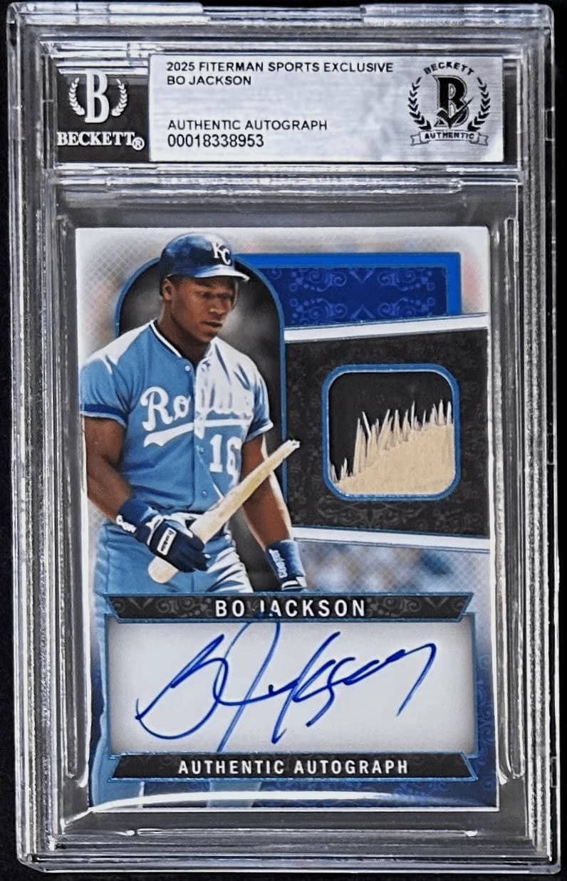 Bo Jackson Signed 2025 Fiterman Sports Card Beckett 18338953 Bo Jackson Card 18338953, supplier stock photo