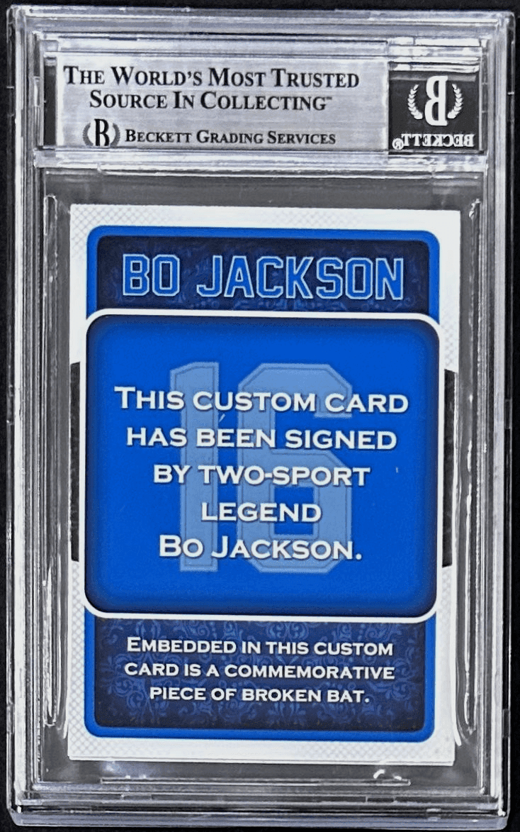 Bo Jackson Signed 2025 Fiterman Sports Card Beckett 18338953 Bo Jackson Card 18338953, view 2, supplier stock photo