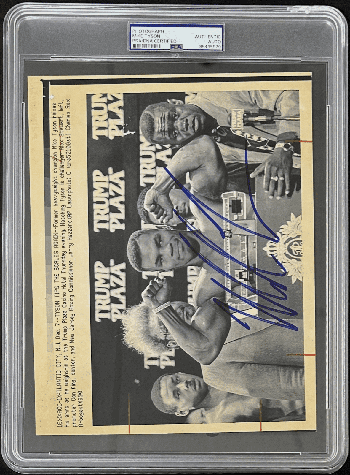 Mike Tyson Signed 1991 Type 3 Photograph PSA/DNA Weigh-In Fight With Stewart Mike Tyson Photo mike-tyson-1991-type-3-photograph, view 2, supplier stock photo