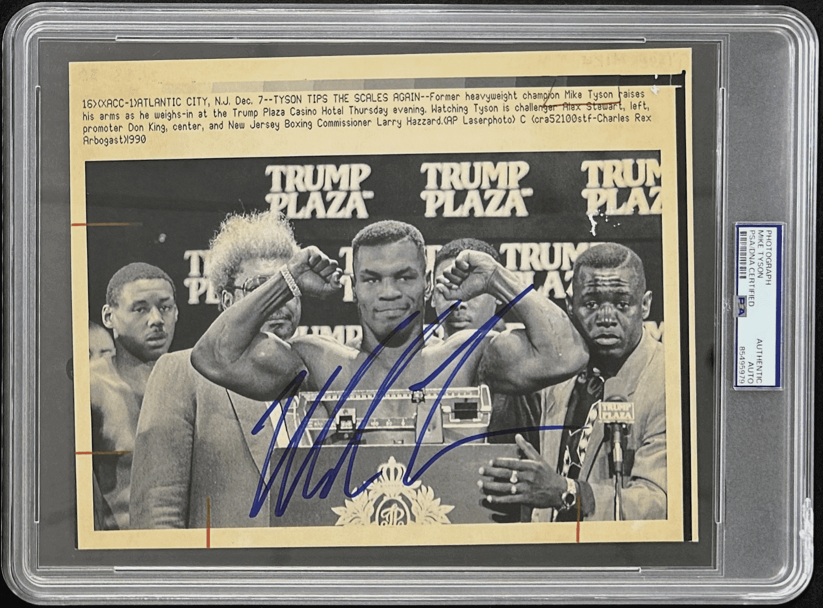 Mike Tyson Signed 1991 Type 3 Photograph PSA/DNA Weigh-In Fight With Stewart Mike Tyson Photo mike-tyson-1991-type-3-photograph, supplier stock photo