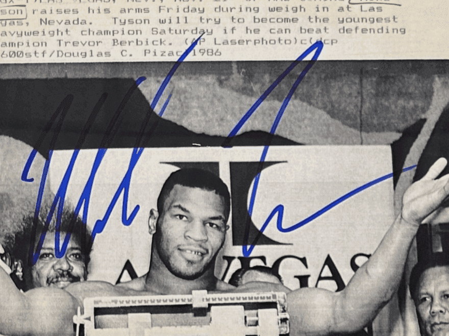 Mike Tyson Signed 1986 Type 3 Photograph PSA/DNA Weigh In Trevor Berbick Fight Mike Tyson Photo mike-tyson-1986-type-3-photograph, view 3, supplier stock photo