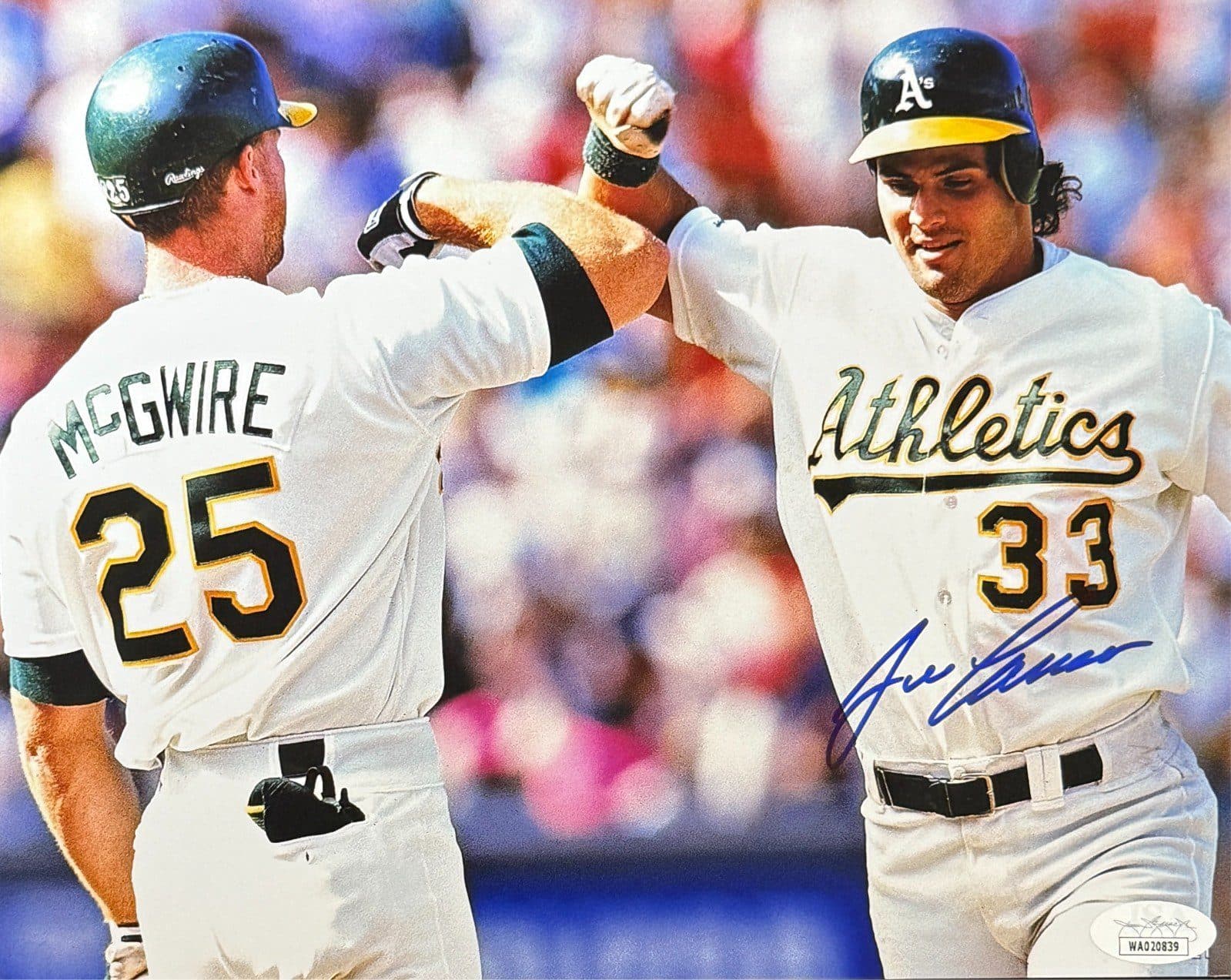 Jose Canseco Signed Autograph 8×10 Photo JSA Authenticated Oakland Athletics #3 Jose Canseco Photo 8x10-jose-canseco-8-10-3, Oakland Athletics, supplier stock photo