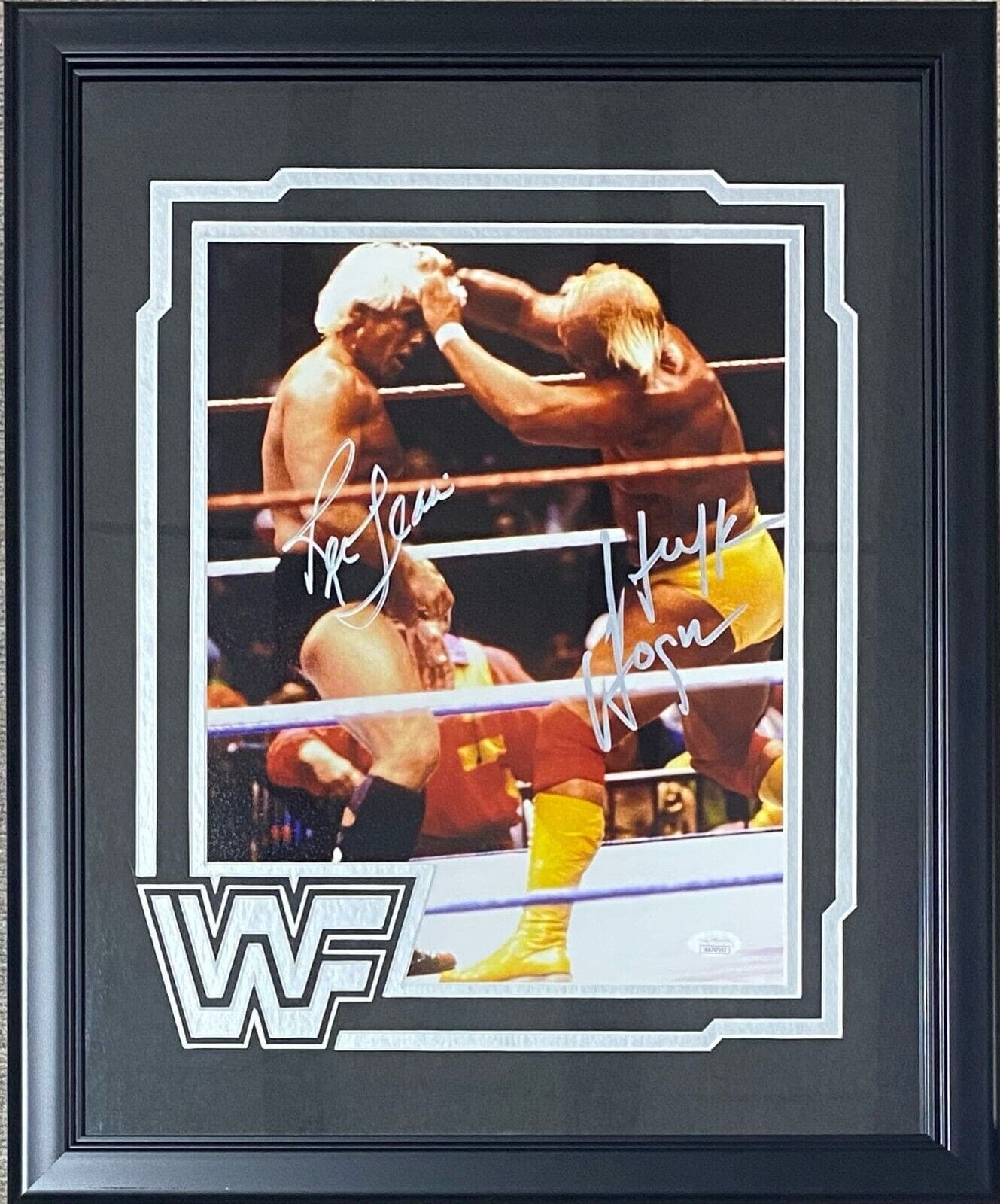 Ric Flair & Hulk Hogan Signed Autographed Framed 11×14 Photo JSA Authentic WWF Hulk Hogan Photo 11x14-ric-flair-hulk-hogan-framed-11, supplier stock photo