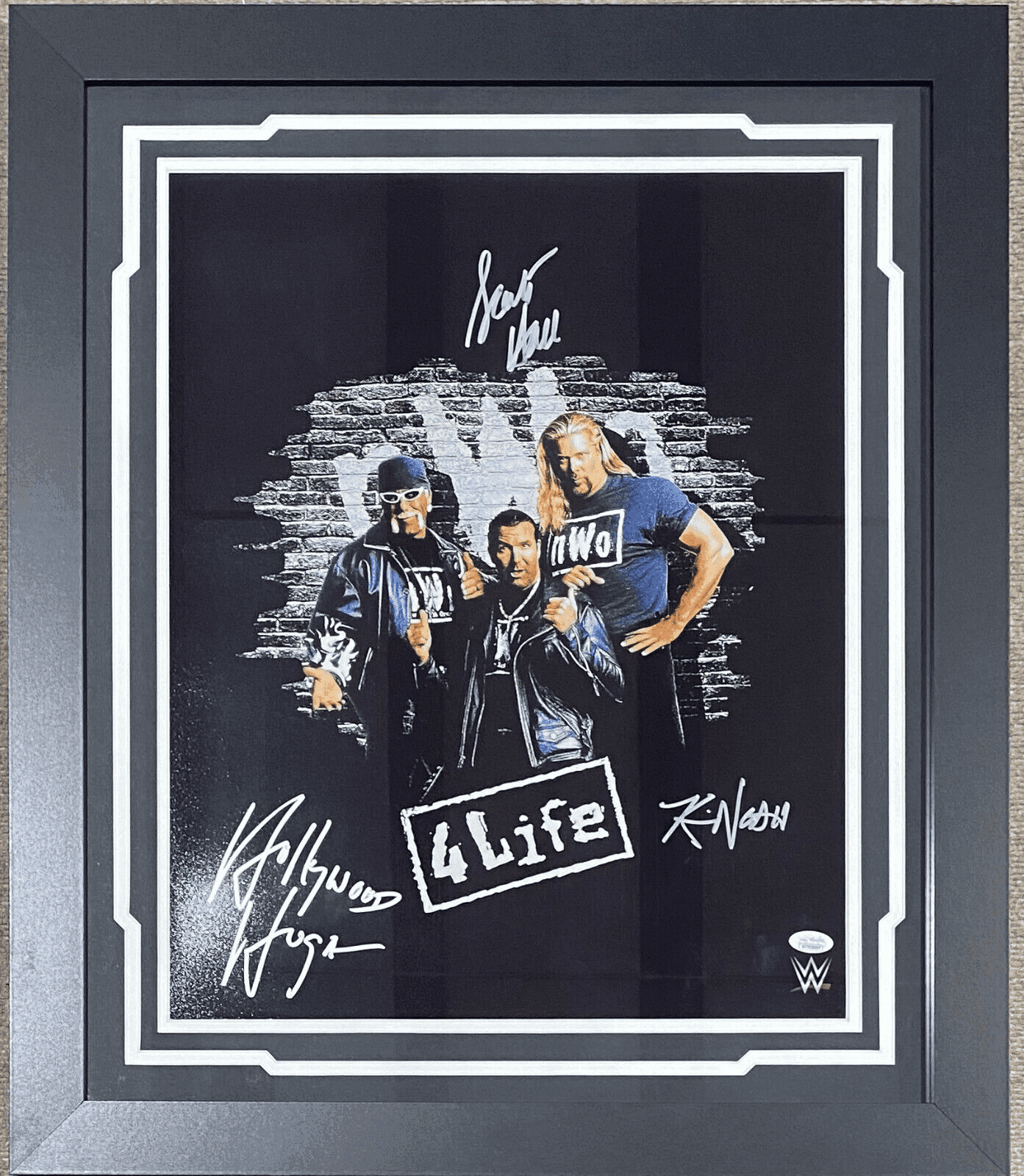 Hulk Hogan Kevin Nash Scott Hall Signed Autographed Framed 16×20 Photo JSA NWO 3 Hulk Hogan Photo 16x20-hulk-hogan-kevin-nash-scott-hall, supplier stock photo