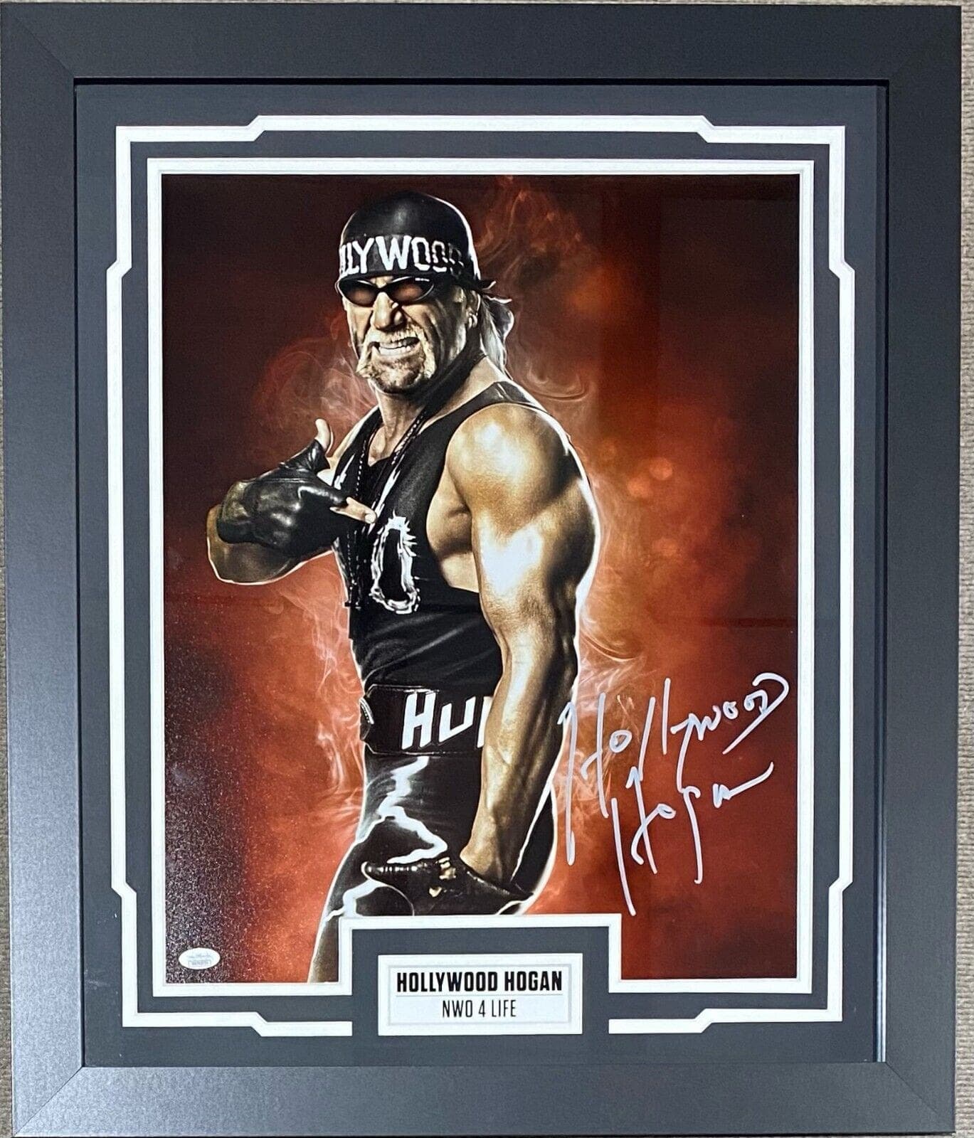 Hollywood Hulk Hogan Signed Autographed Framed 16×20 Photo JSA Authentic NWO 9 Hulk Hogan Photo 16x20-hollywood-hulk-hogan-framed-16-20, supplier stock photo