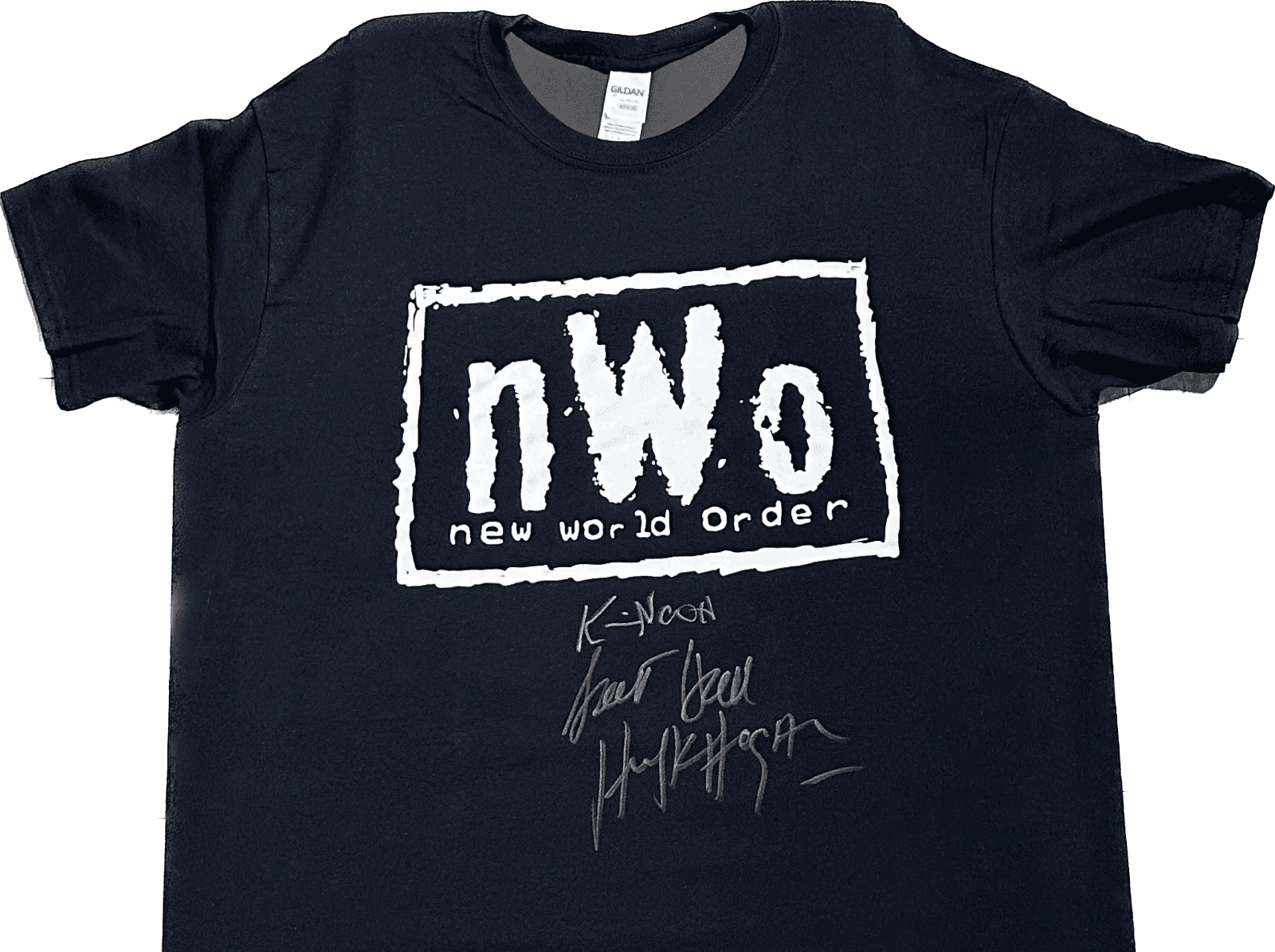 Hulk Hogan Kevin Nash Scott Hall Signed Autographed Black Shirt JSA Authen Hulk Hogan Other hulk-hogan-kevin-nash-scott-hall, supplier stock photo